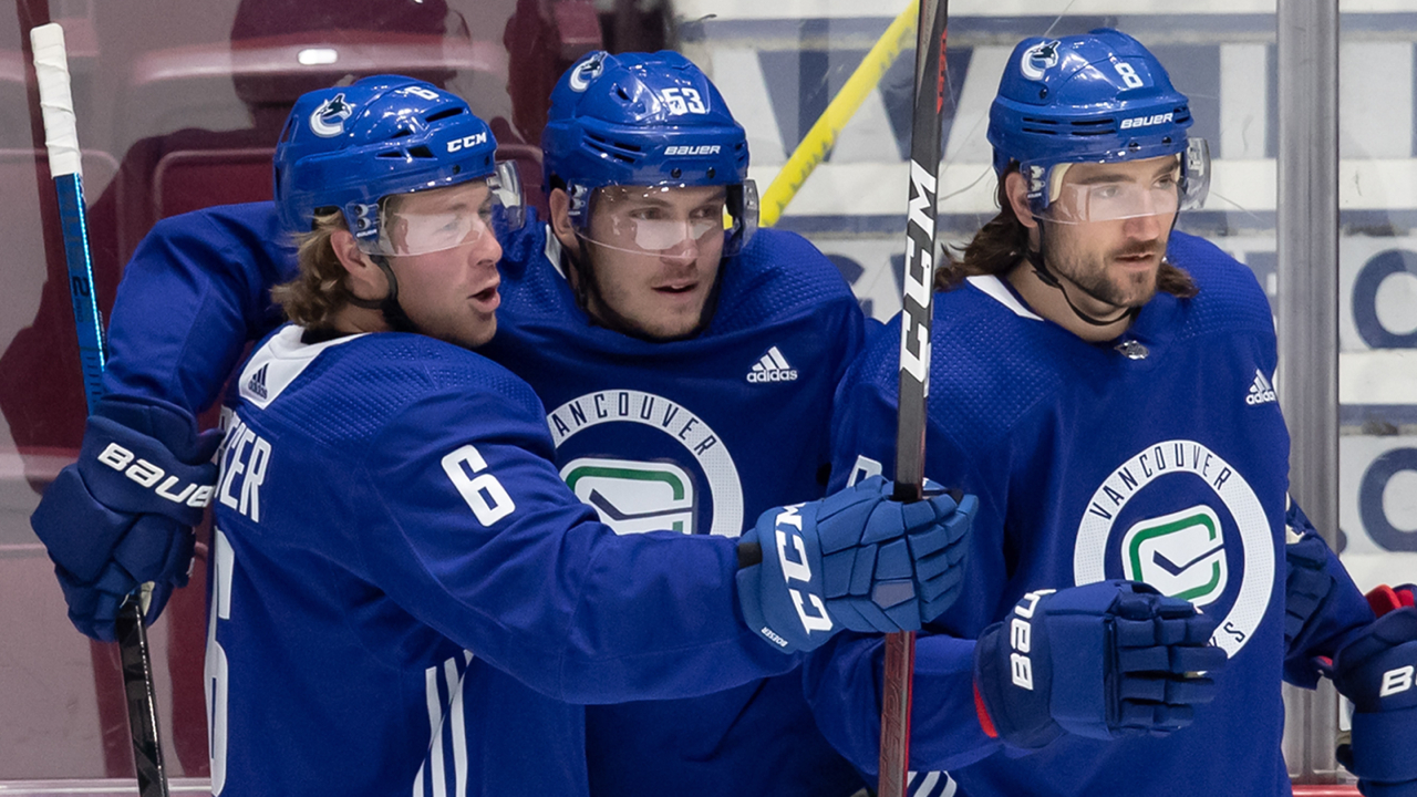 Loving the practice jerseys the Vancouver Canucks wore to