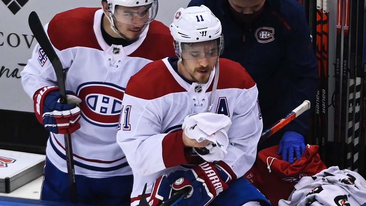 Canadiens' Gallagher suffers broken jaw, out for F