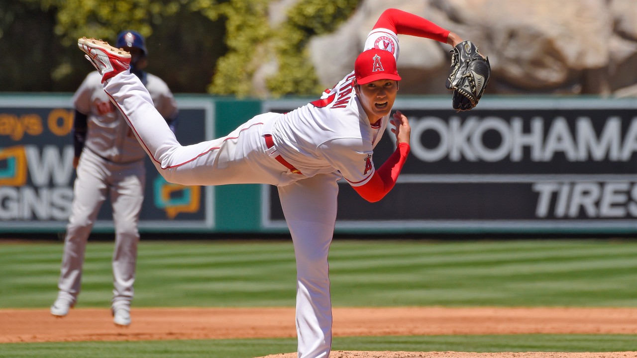 Ohtani pitches 7 innings, reaches base 5 times as Angels beat