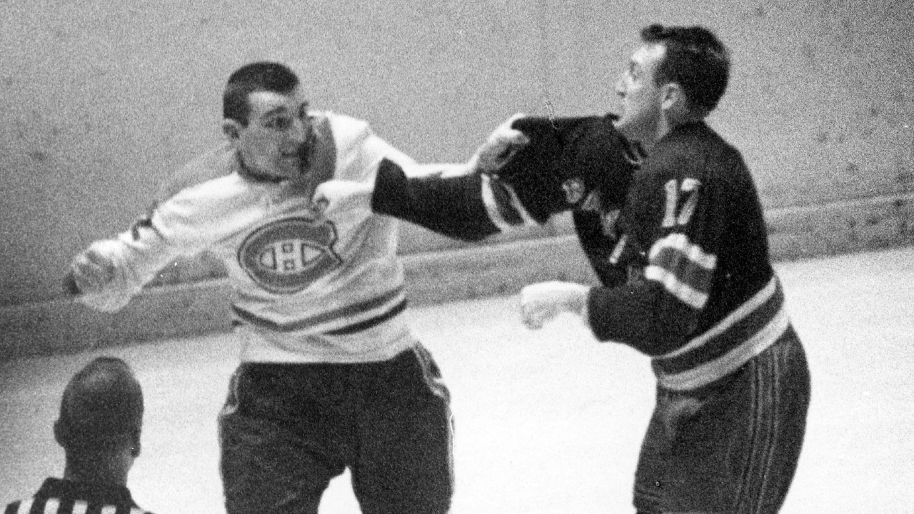 Former New York Rangers captain Bob Nevin, right, has died. He was 82. (THE CANADIAN PRESS)