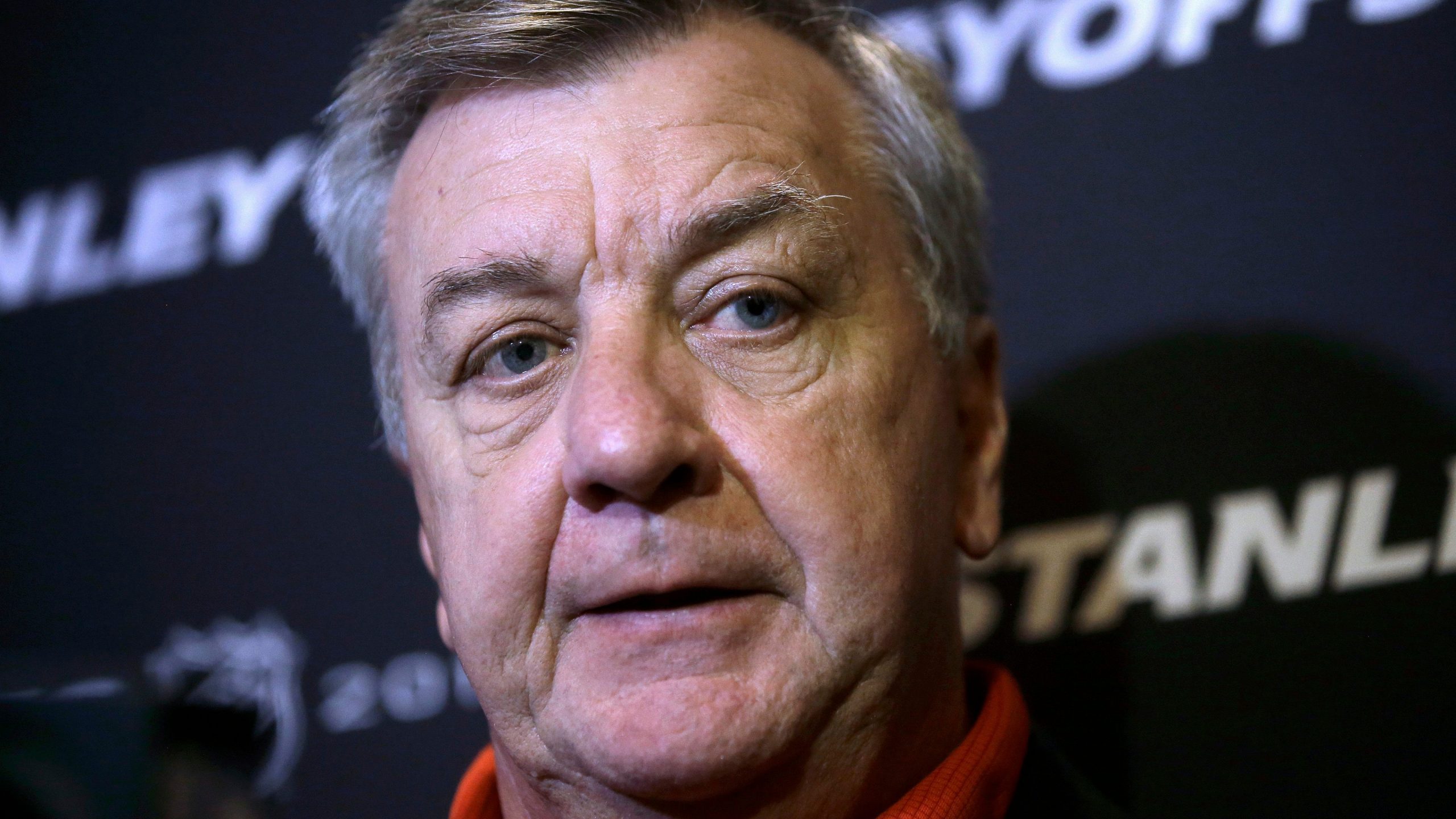 Carolina Hurricanes general manager Don Waddell faces reporters during a media availability. (Steven Senne/AP)