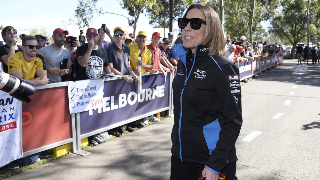Claire Williams, the deputy team principal of the Williams team. (Andy Brownbill/AP)