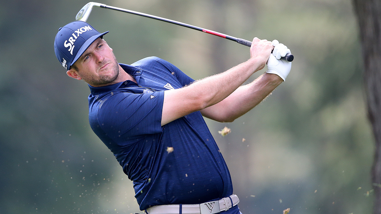 Taylor Pendrith plays in the third round of the Canada Life Championship on the MacKenzie Tour on September 14, 2019 at Highland Country Club in London, Ontario,Canada. (Claus Andersen/MacKenzie Tour)