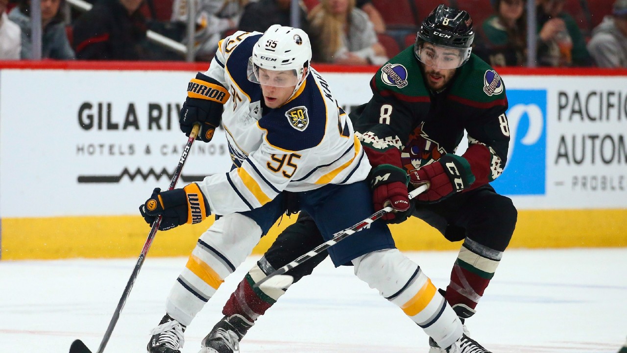 Dominik Kahun during his time in Buffalo. (Ross D. Franklin/AP) 