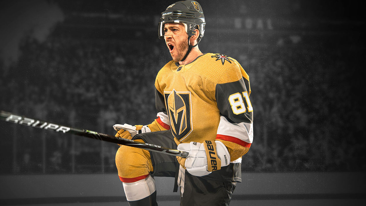 The Golden Knights sparkly, gold jerseys are unapologetically Vegas