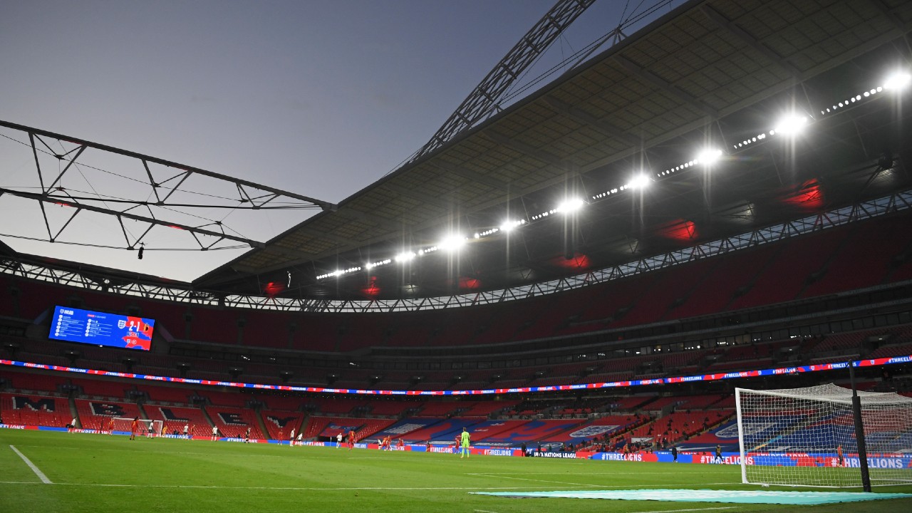 Wembley stadium. (Michael Regan/Pool via AP)