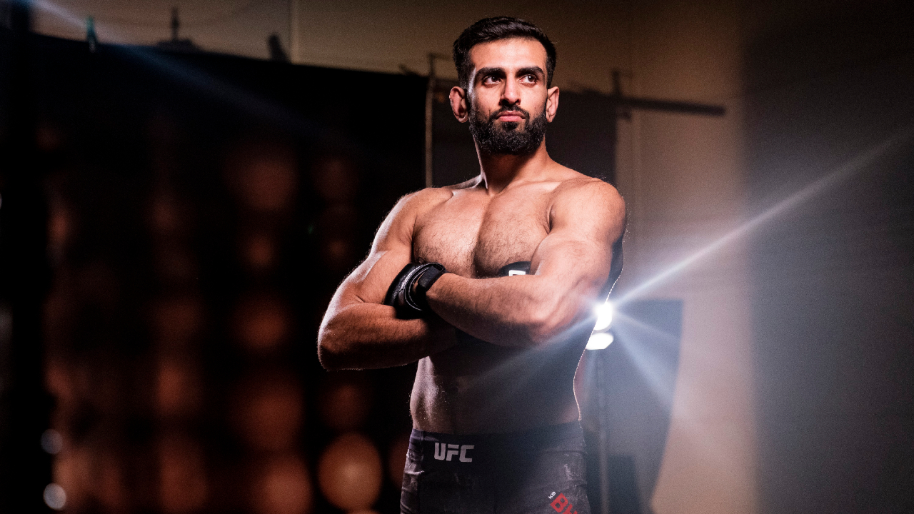 Unbeaten Edmonton middleweight K.B. (The Bengal) Bhullar, shown in a handout photo, makes his UFC debut Saturday against England’s Tom Breese. (Braydon Jackson/CP/HO-UFC)
