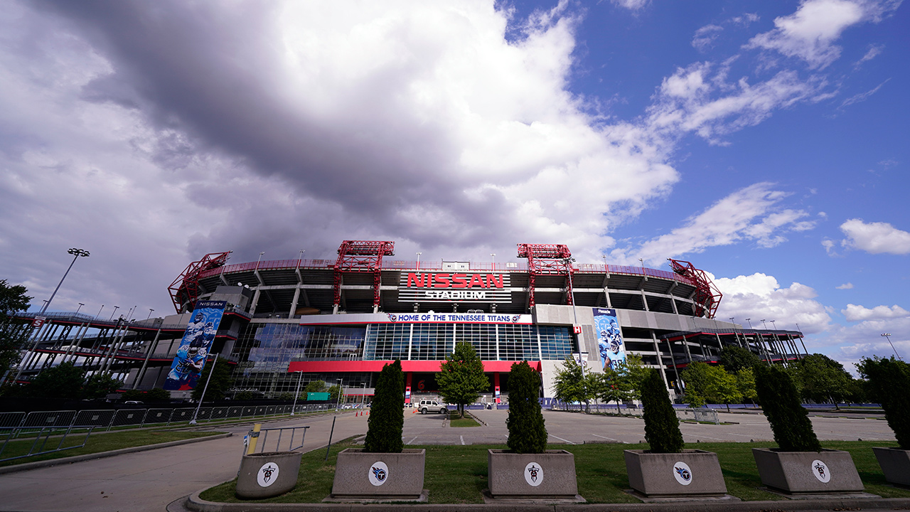 Nissan Stadium, home of the Tennessee Titans, is shown Tuesday, Sept. 29, 2020, in Nashville, Tenn. (Mark Humphrey/AP)