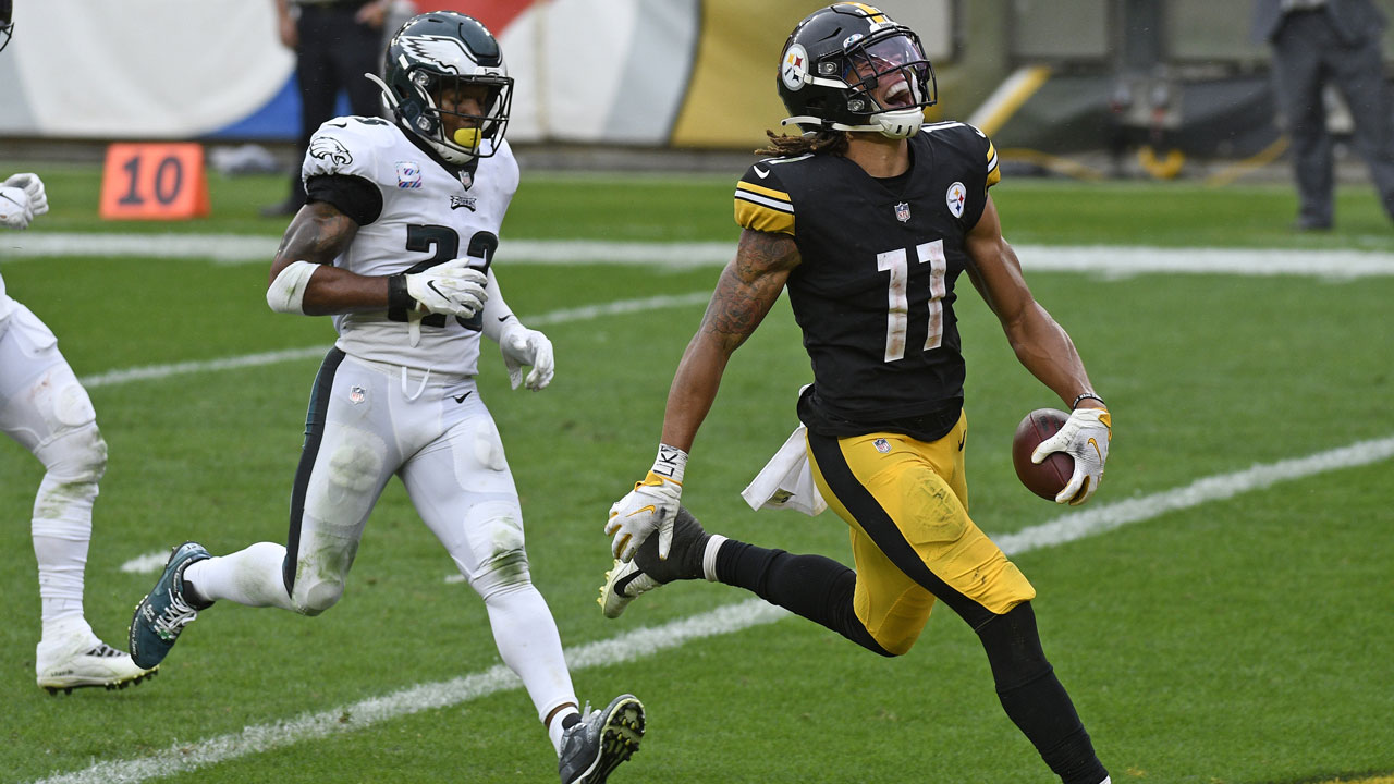 Rookie Chase Claypool Claypool scores 4 TDs, Steelers top Eagles