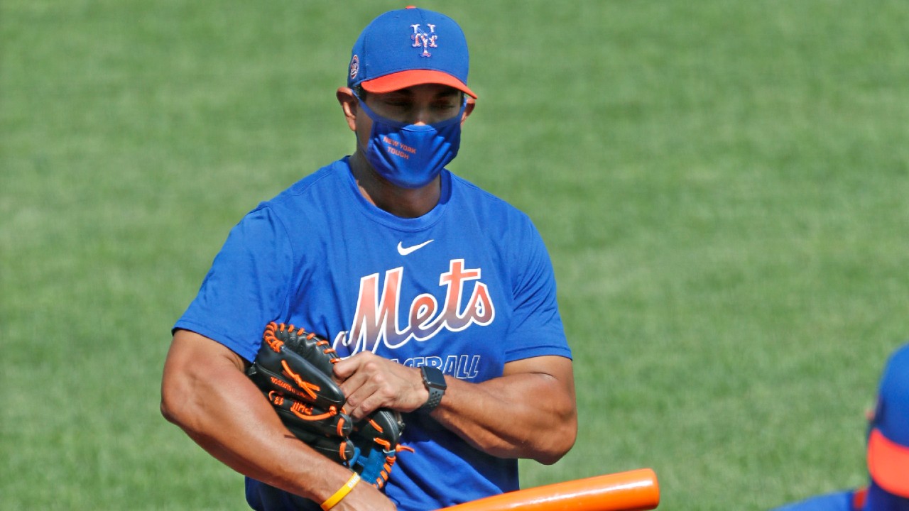 New York Mets manager Luis Rojas. (Kathy Willens/AP)