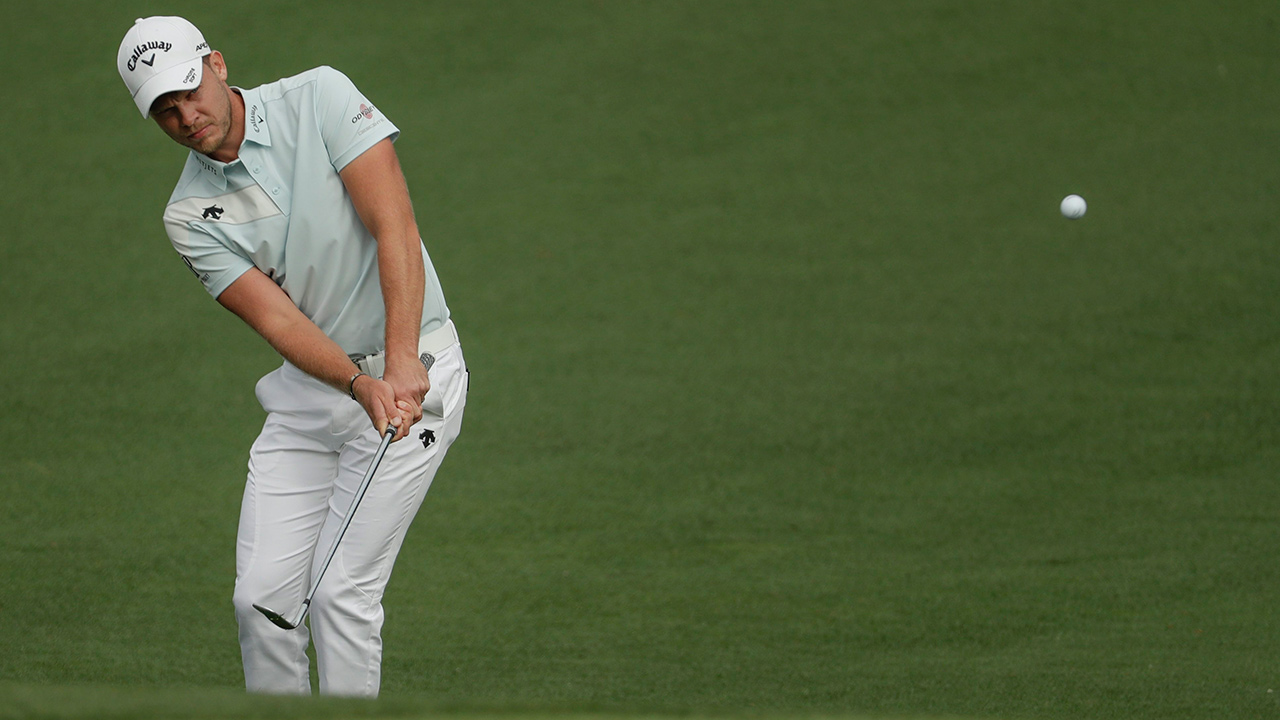 Danny Willett, of England, hits on the second hole during the first round for the Masters golf tournament Thursday, April 11, 2019, in Augusta, Ga. (Chris Carlson/AP)