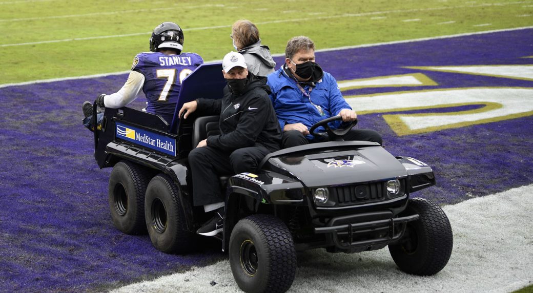 Ravens Left Tackle Ronnie Stanley Suffers Season ending Ankle Injury