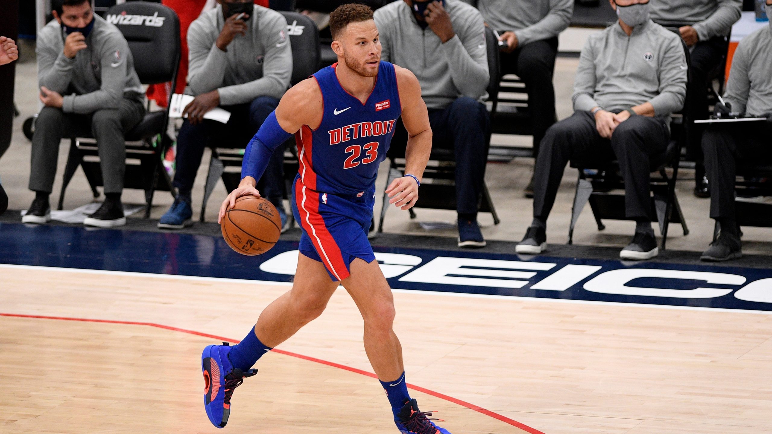 Here's your first look at Blake Griffin in a Detroit Pistons uniform
