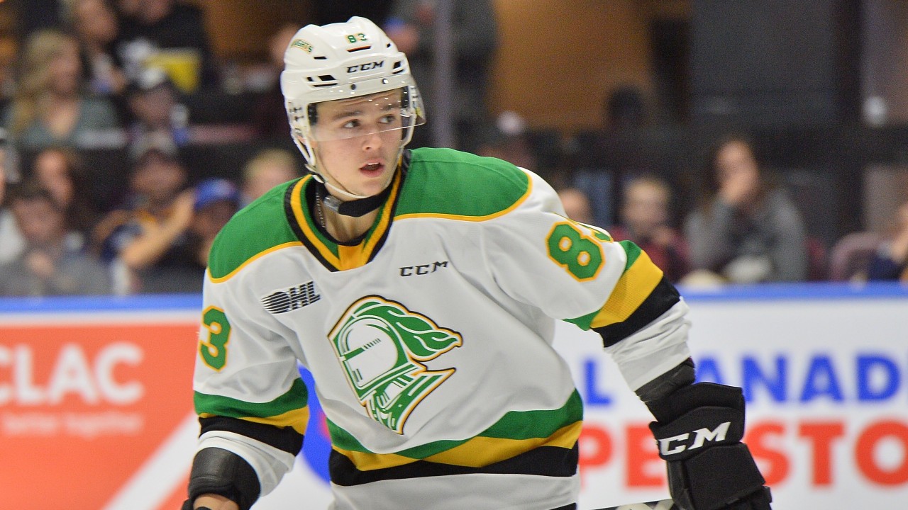 Hunter Skinner of the London Knights. (Terry Wilson / OHL Iimages)