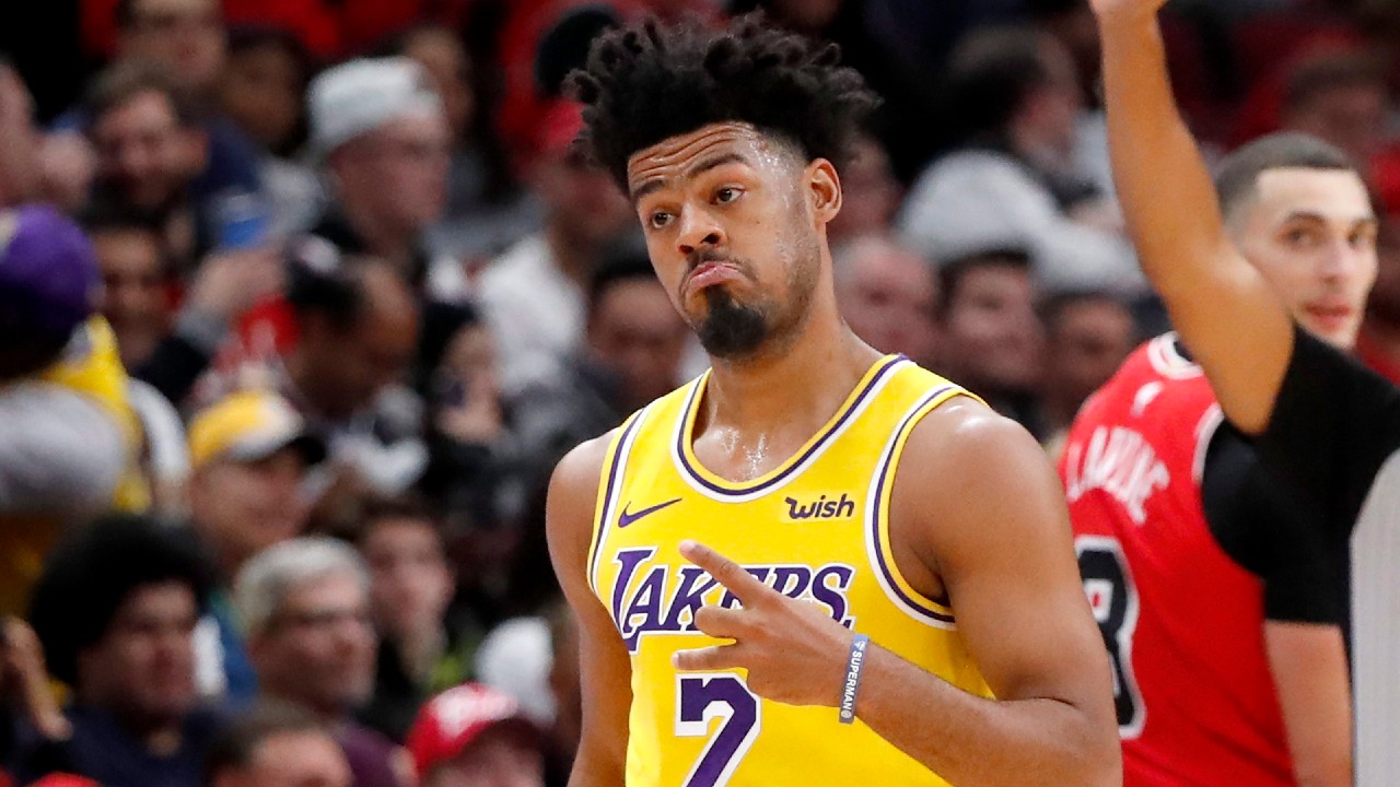 Los Angeles Lakers point guard Quinn Cook has re-signed with the team. (Charles Rex Arbogast/AP)
