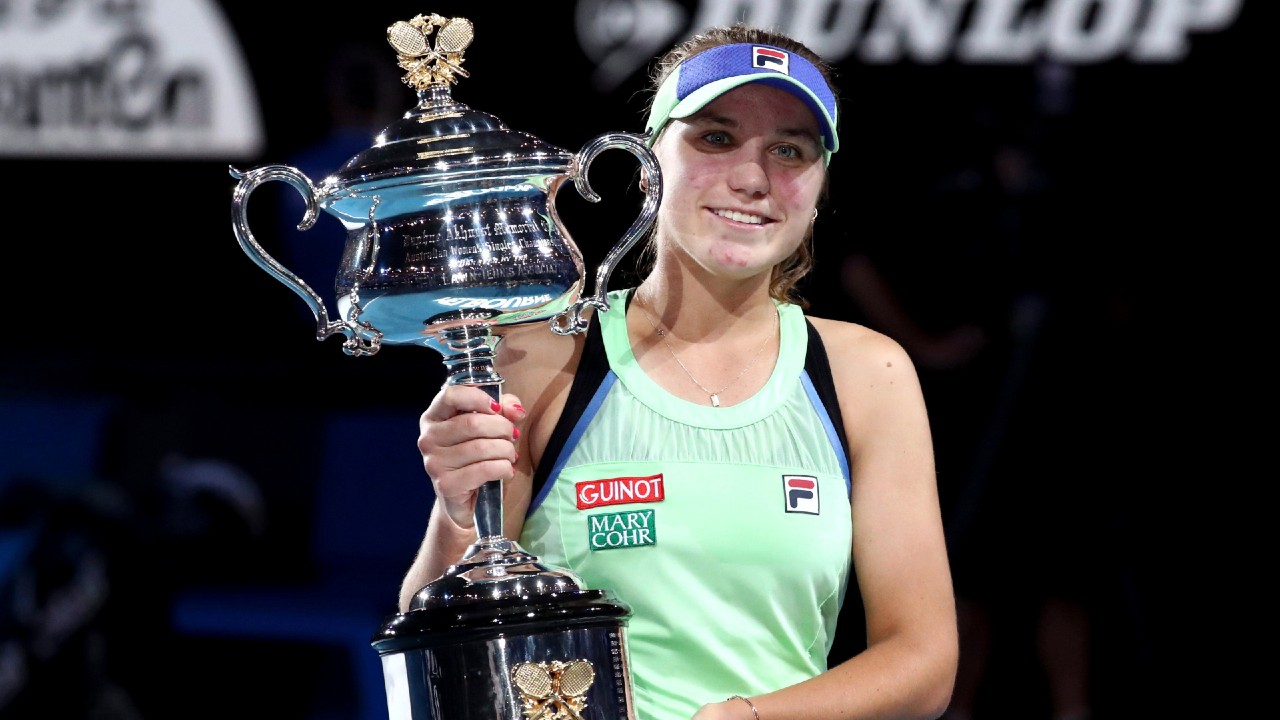 Sofia Kenin. (Dita Alangkara/AP)