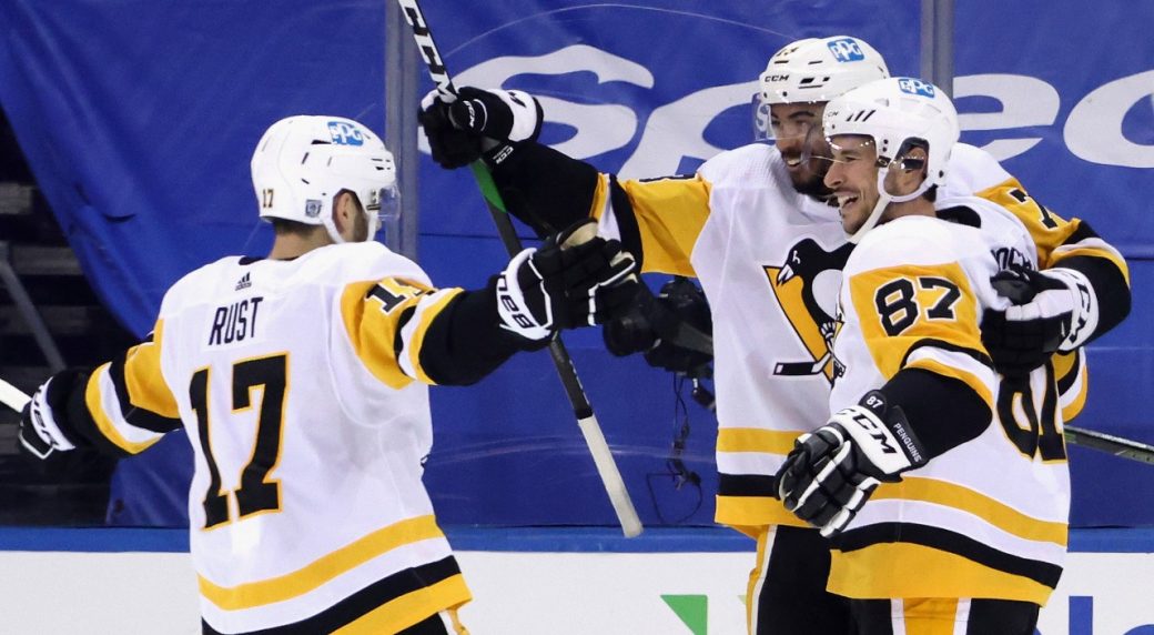 Crosby scores in overtime as Penguins edge Rangers