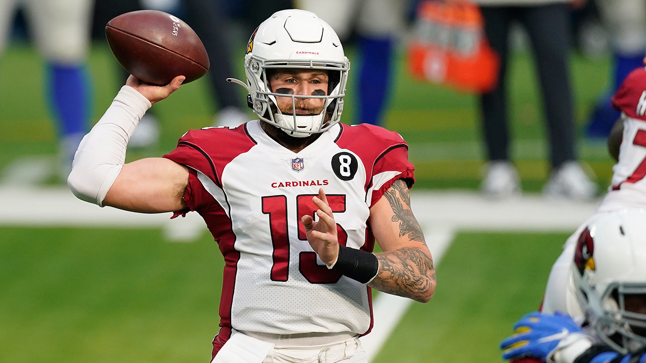 Arizona Cardinals quarterback Chris Streveler (15) passes against the Los Angeles Rams during the first half of an NFL football game in Inglewood, Calif., Sunday, Jan. 3, 2021. (Ashley Landis/AP)