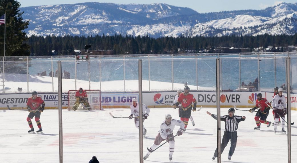 NHL postpones Golden Knights-Avalanche game at Lake Tahoe due to ice issues - Sportsnet.ca