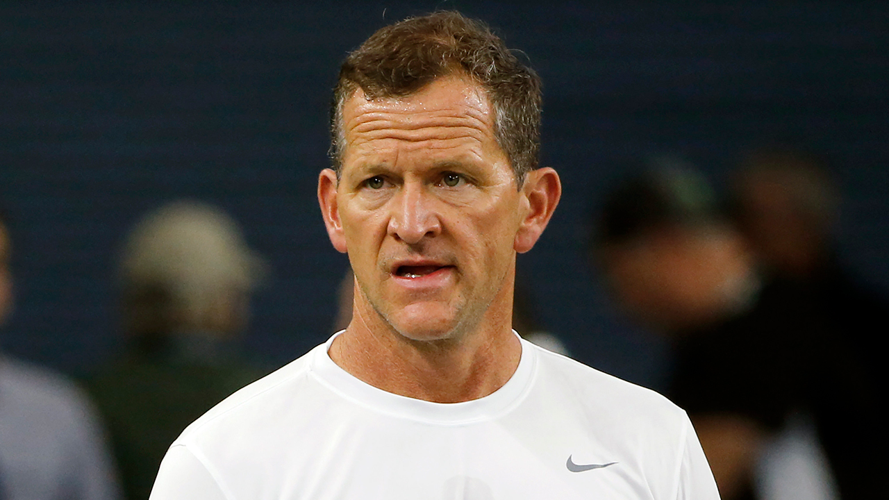 Joe Barry is shown before an NFL football game between the Los Angeles Rams and the Dallas Cowboys in Arlington, Texas, in this Sunday, Dec. 15, 2019, file photo. (Michael Ainsworth/AP)