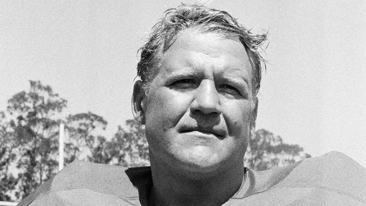 This 1973 file photo shows defensive tackle of the San Francisco 49ers Charlie Krueger (70). (Robert H. Houston, File, AP)