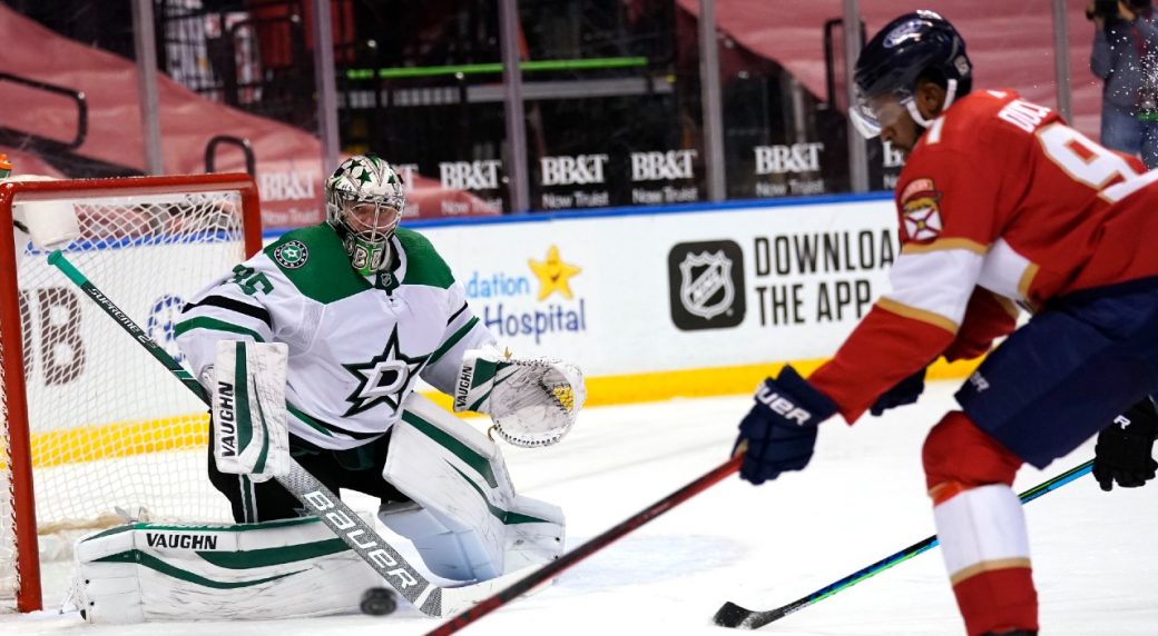 Panthers overwhelm Stars with 51 shots en route to