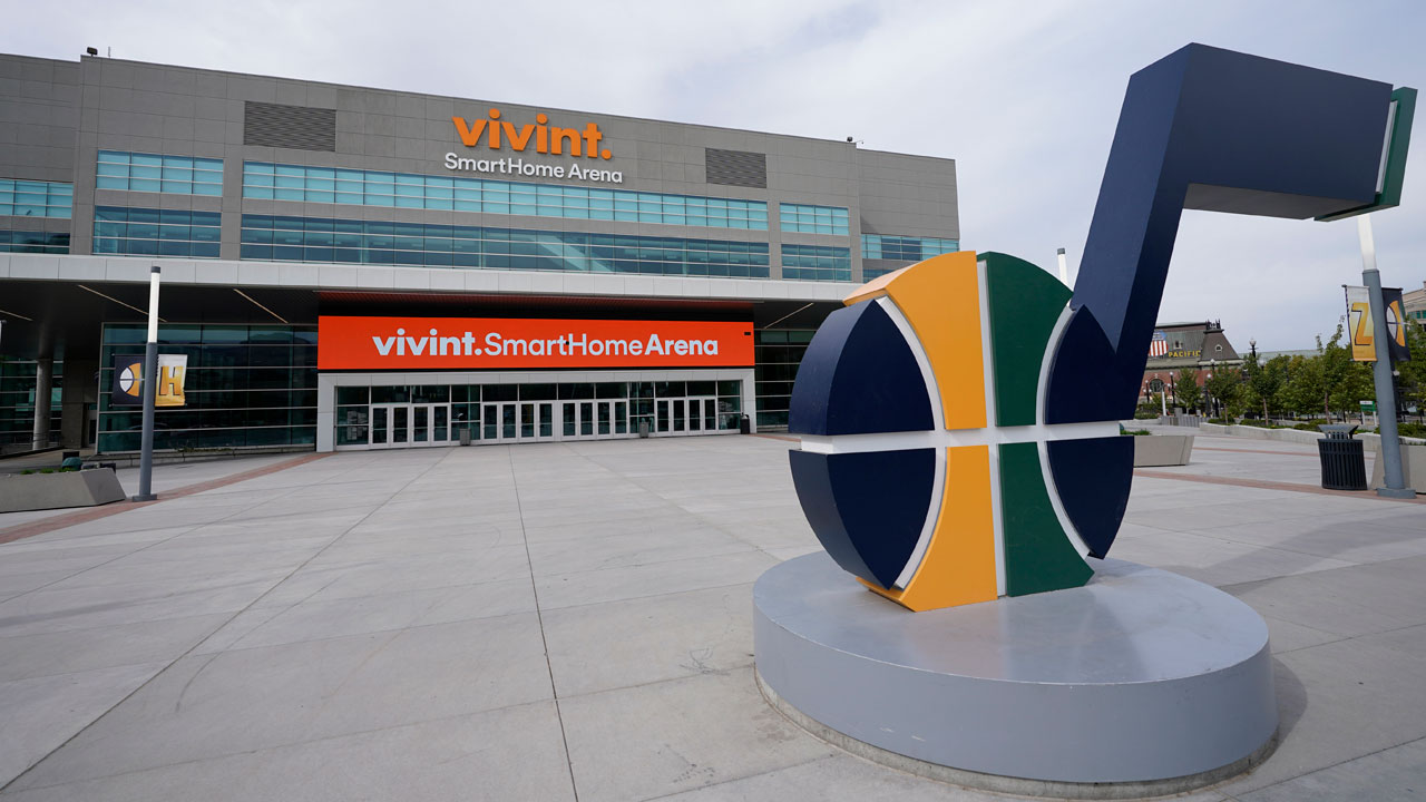 The Vivint Smart Home Arena, home of the Utah Jazz. (Rick Bowmer/AP)