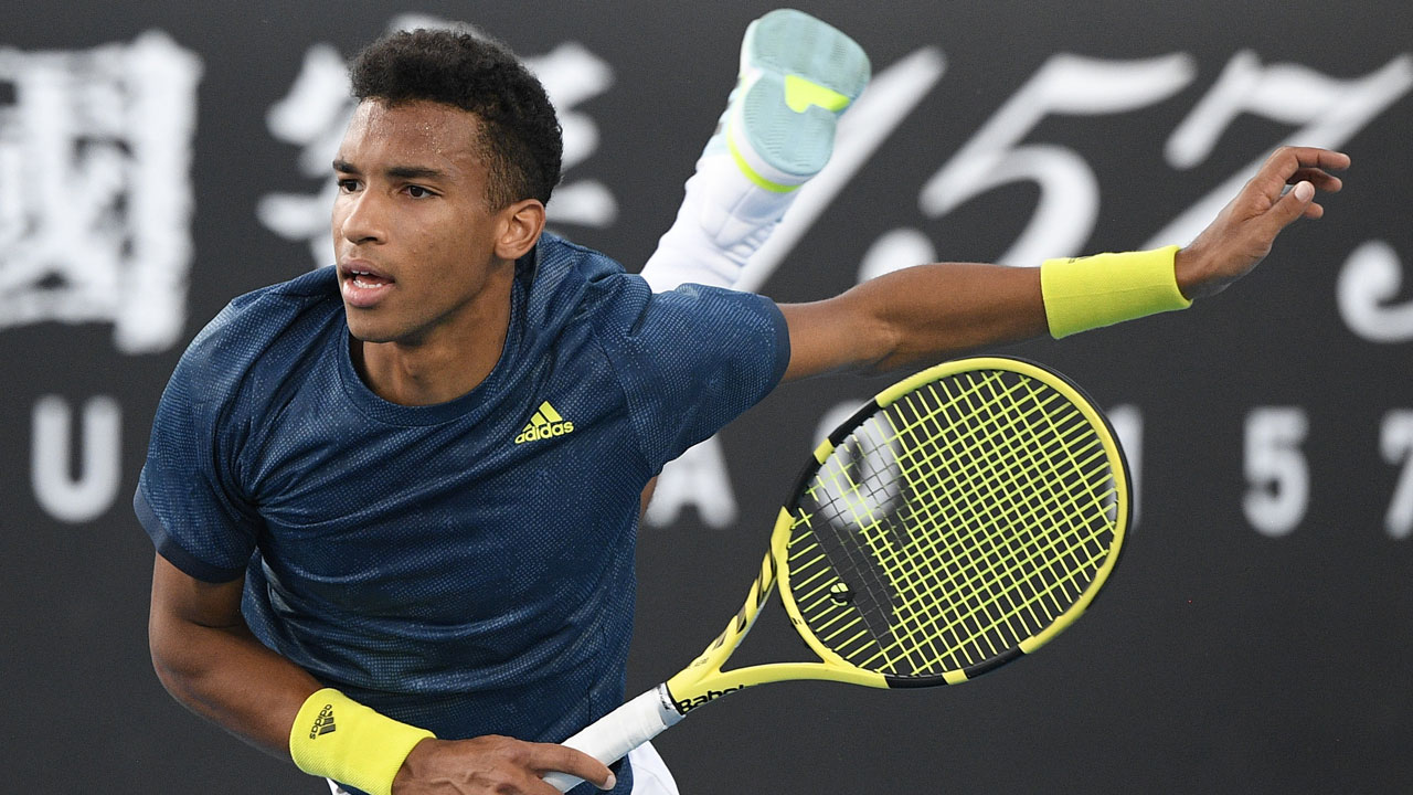 Canada's Felix Auger-Alliassime. (Andy Brownbill/AP)