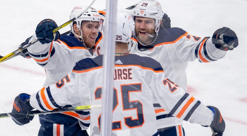 Nurse scores in OT as Oilers cap season series vs. Maple Leafs with win