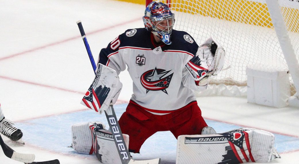 Columbus Blue Jackets' Elvis Merzlikins tries to move on after