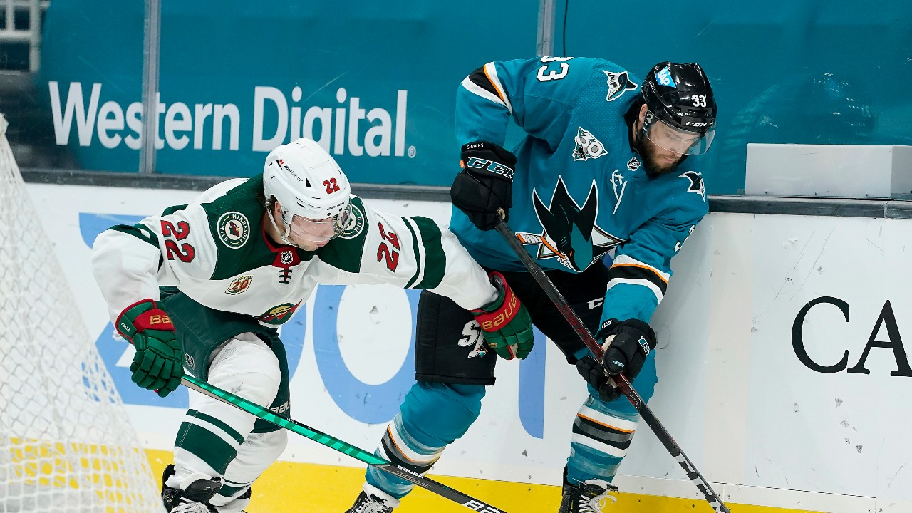 Fredrik Claesson (33) during his time in San Jose. (Tony Avelar/AP)