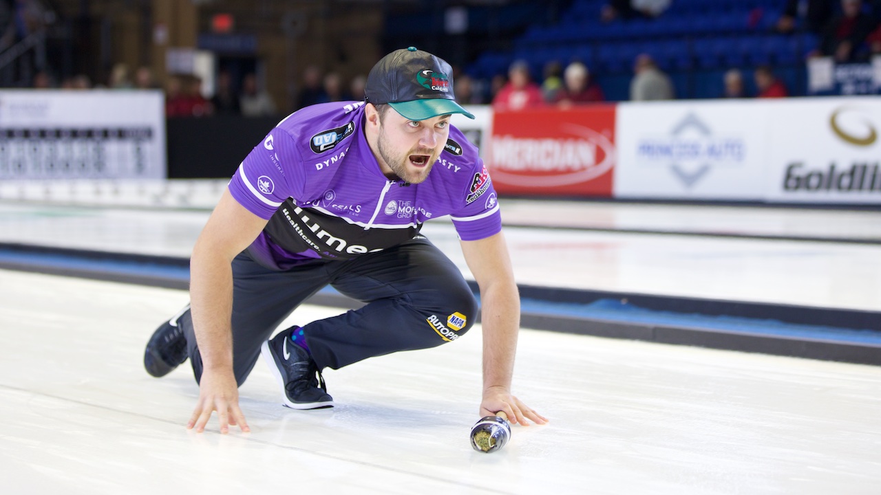 Matt Dunstone in action at the 2019 Masters in North Bay, Ont. (Anil Mungal)