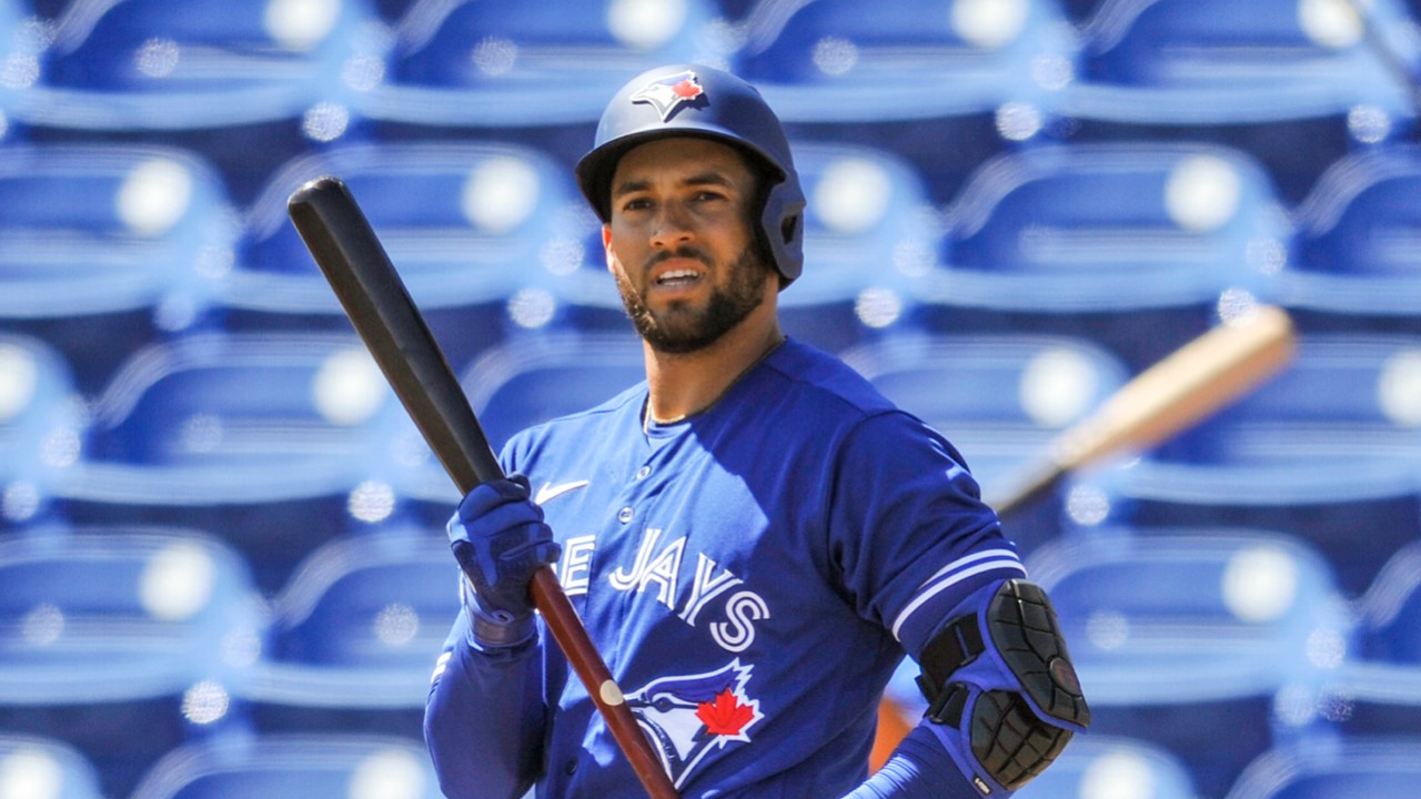 Blue Jays' George Springer leaves game vs. Braves in sixth inning