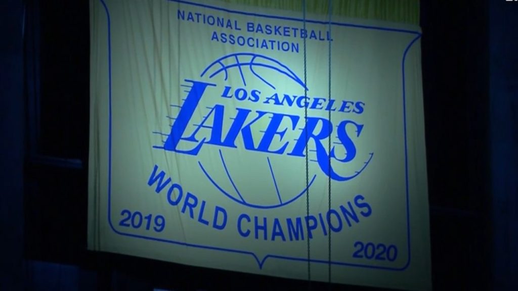 Lakers to Unveil 2020 NBA Championship Banner on May 12 in Front