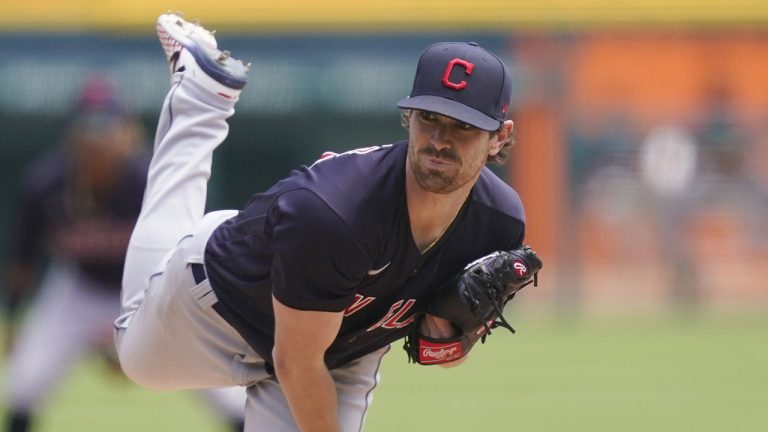 Cleveland Indians starting pitcher Shane Bieber. (Carlos Osorio/AP)