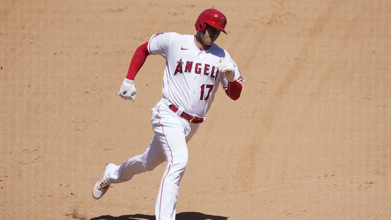 Los Angeles Angels designated hitter Shohei Ohtani. (Ashley Landis/AP)