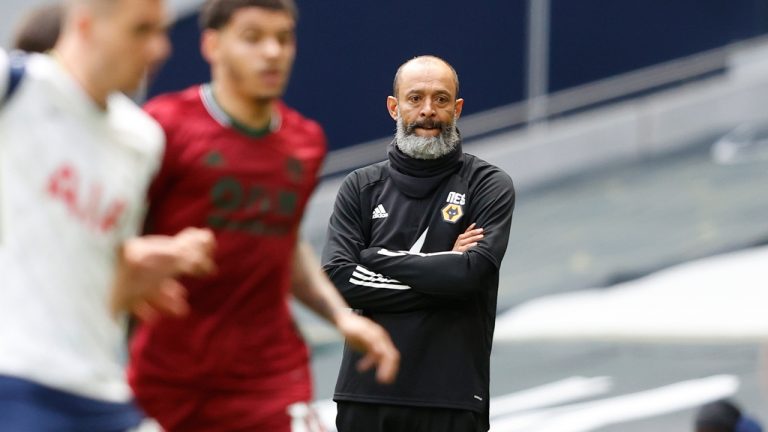 Nuno Espirito Santo during his time with Wolverhampton. (Adrian Dennis/AP)