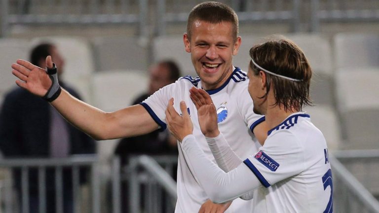 Denis Vavro, left. (Bob Edme/AP)
