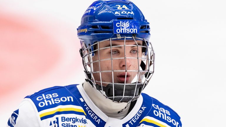 Isak Rosen, a 2021 NHL Draft prospect. (Photo by Carl Sandin)