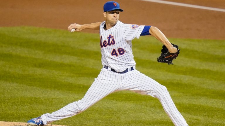 New York Mets ace Jacob deGrom. (Frank Franklin II/AP)