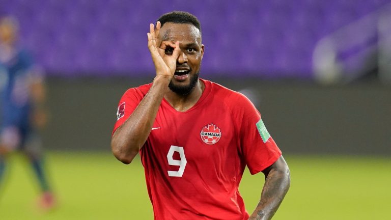 Canada forward Cyle Larin (9). (John Raoux/AP) 