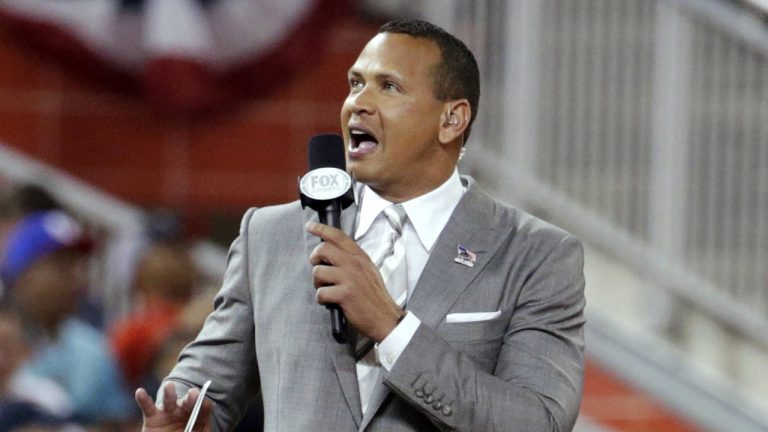 Former baseball player Alex Rodriguez, pictured, and e-commerce mogul Marc Lore have signed a letter of intent to buy the Timberwolves and keep the NBA franchise in Minnesota. (Lynne Sladky/AP)