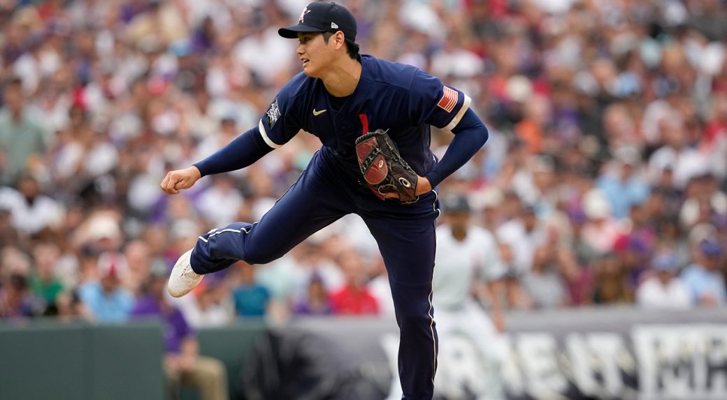Shohei Ohtani pitches perfect inning, goes 0-for-2 in All-Star Game