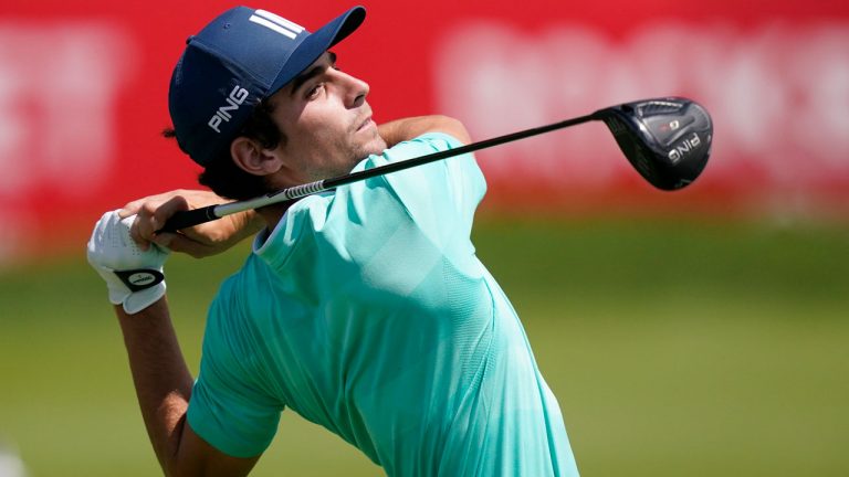 Joaquin Niemann won his second LIV Golf title in three starts, closing with a 4-under 66 on Sunday at LIV Golf Jeddah. (Carlos Osorio/AP)