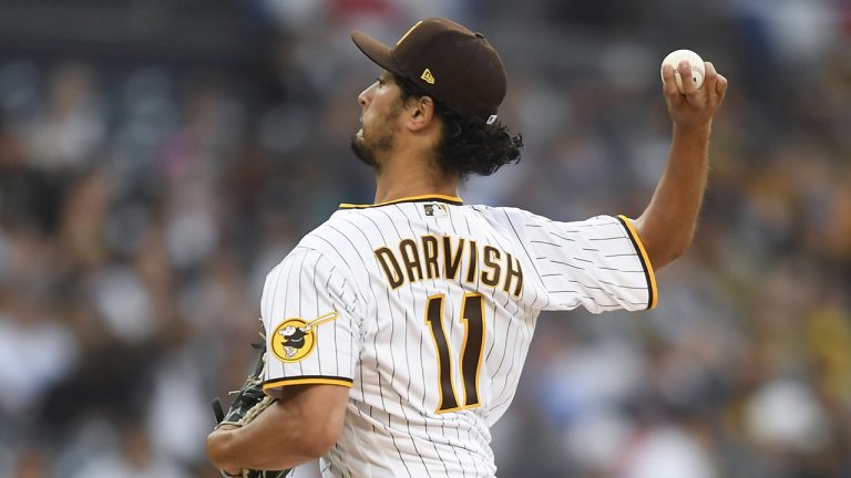 San Diego Padres starting pitcher Yu Darvish. (Denis Poroy/AP)