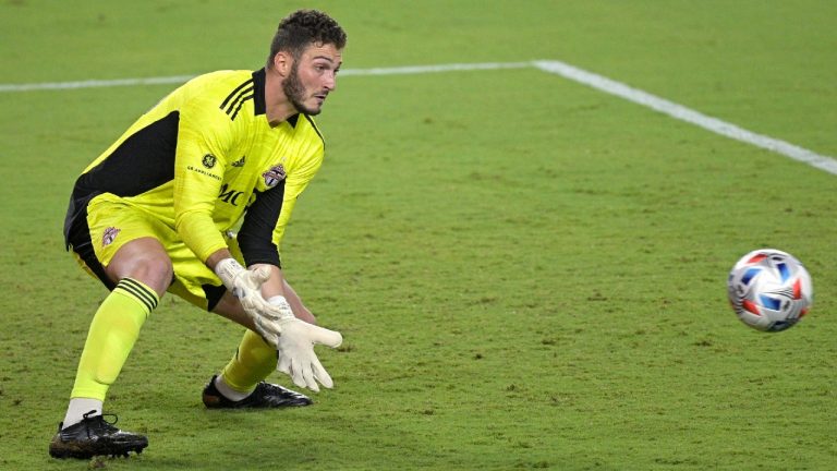 Toronto FC goalkeeper Alex Bono. (Phelan M. Ebenhack/AP)