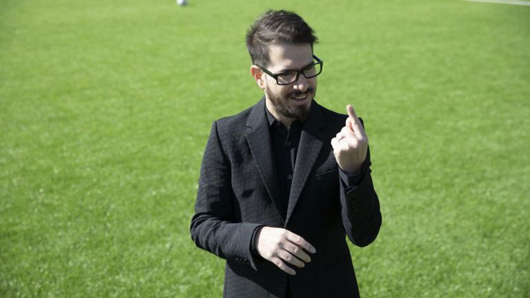 Moshe Hogeg, the owner of Israel's Beitar soccer club. (Ariel Schalit/AP)