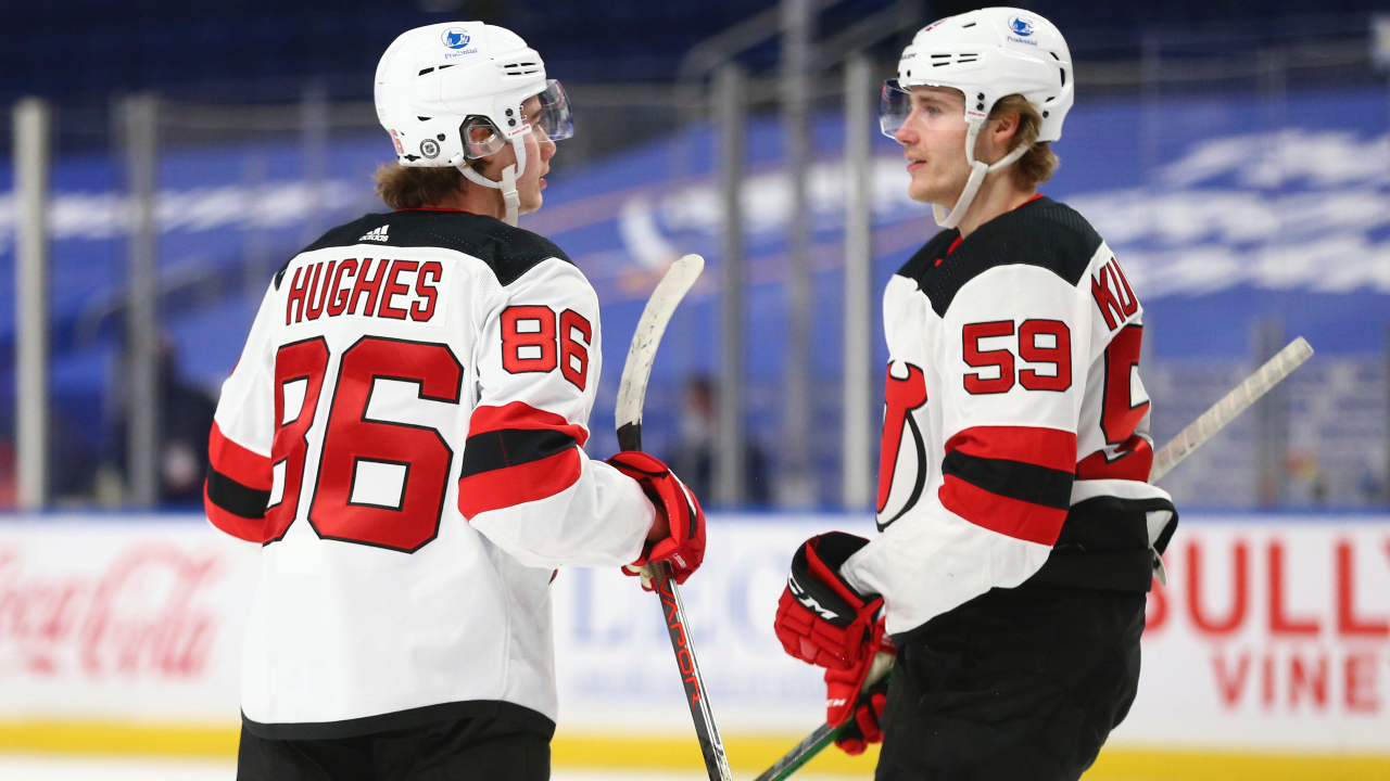 What is Jack Hughes salary and contract details for the 2022-23