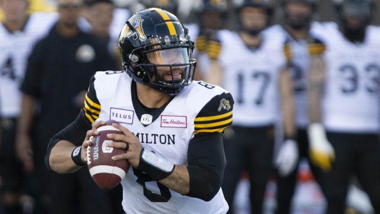 Hamilton Tiger-Cats quarterback Jeremiah Masoli. (Peter Power/CP)