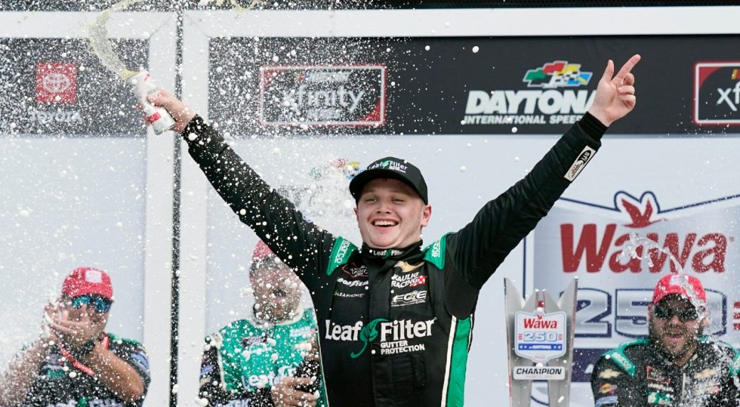 Justin Haley edges teammates to win Xfinity race at Daytona